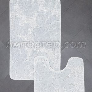 Комплект ковриков MyCrystal Монстера светло-серый