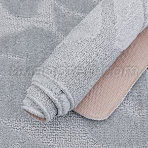 Коврик MyCrystal Монстера светло-серый